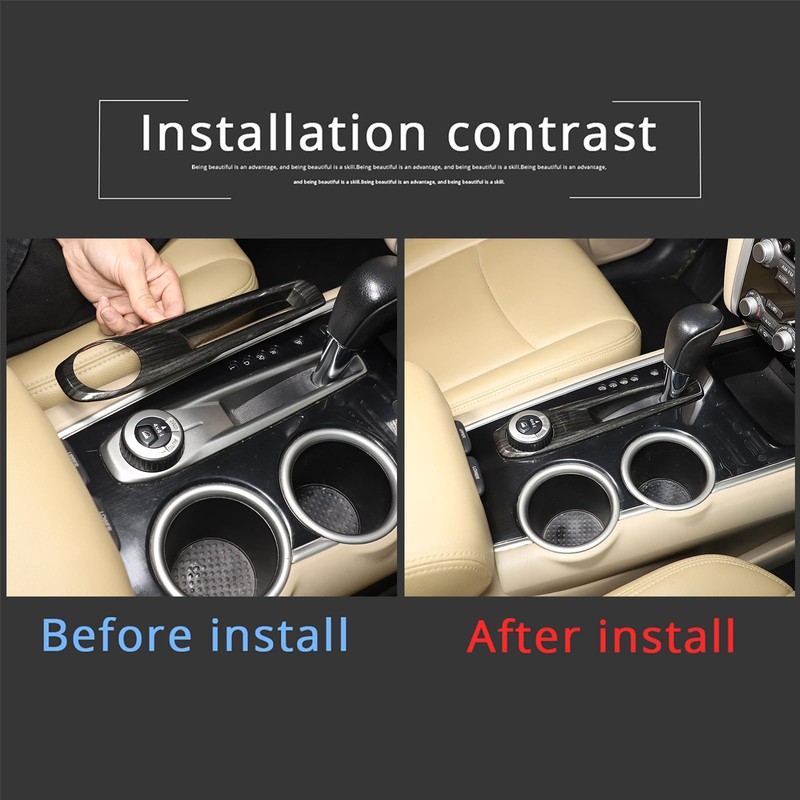 Gear Shift Panel Trim Cover Compatible with Nissan Pathfinder 2013-2018,