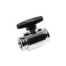Barrow G1/4" Mini Valve with ABS Handle, Silver Shiny