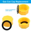 Moicstiy 3 Pcs 5 Gallon Gas Can Cap, Plastic Coarse