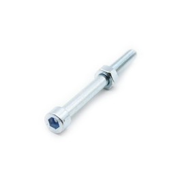DOJA Barcelona | Screws with Nuts | 40 Allen Screws DIN 912 M6 x 60 with 40 Hex Nuts DIN 934 M6 | Allen Screws | For: Machines, Sheet Metal Components, Home Furniture.
