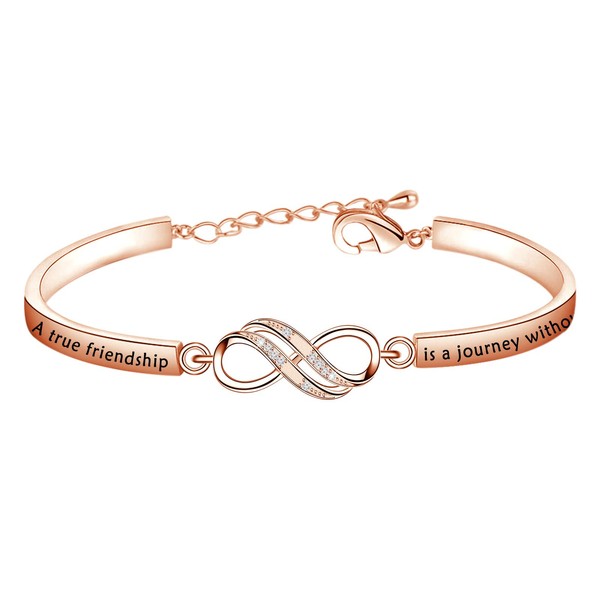 LQRI Best Friend Infinity Bracelet Long Distance Friendship Gift A