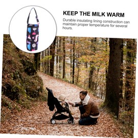 Hohopeti 1pc Baby Bottle Thermal Bag Breastmilk Bottle Container Baby Bottle Cover Strap Preserving Bottle Bag Feeding Bottle Bag Travel 300d Oxford Cloth Insulation Component