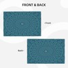 XALOGEER Mandala Placemats Set of 4 Turquoise Teal Blue Boho