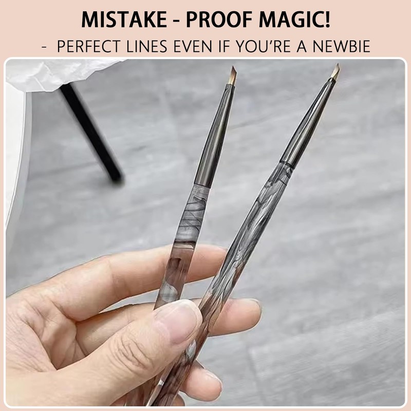 MOLILON Triangular Pyramid Nail Brush for Acrylic Nails, Detail Nails