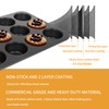 CHEFMADE 12 Cups Muffin Pan Set, 2 Packs Bakeware Non-Stick