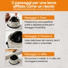 AnySharp Evo Affilacoltelli, Sicurezza Mani Libere, Potente Suzione PowerGrip, Affila