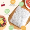 200PCS Shrinkable Food Covers Fresh Keeping Bags Food Covers Elasticated