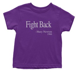 Toddler Fight Back Huey Newton 4T Purple T-Shirt
