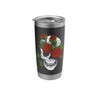 Tattoo Style Floral Skull Stainless Steel Insulated Tumbler