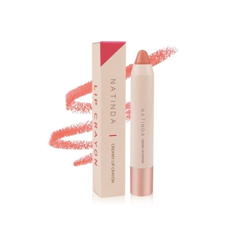 Natinda Creamy Lip Crayon Lipstick (3g)_No.01 Lovely Girl/Highly pigmented, long