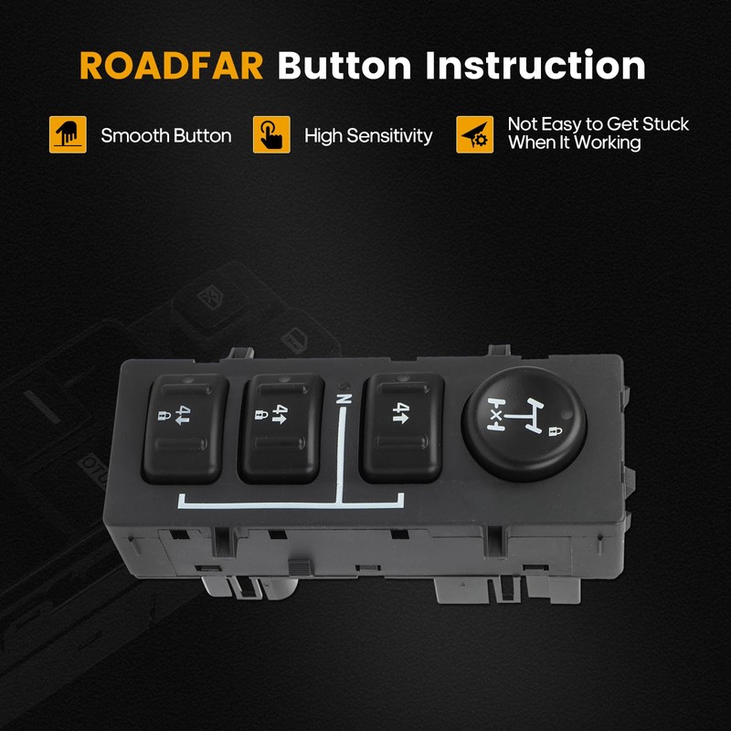 ROADFAR 4WD Wheel Drive Switch Fits 2003-2007 for Hummer H2