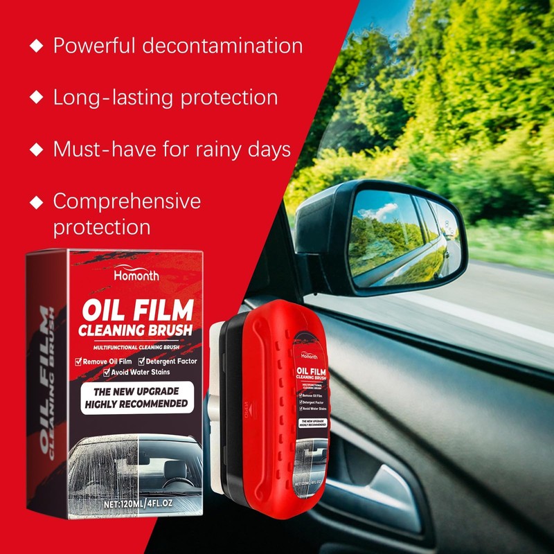 2pack Automotive Oil Film Cleaning Brush New Glass Coating for