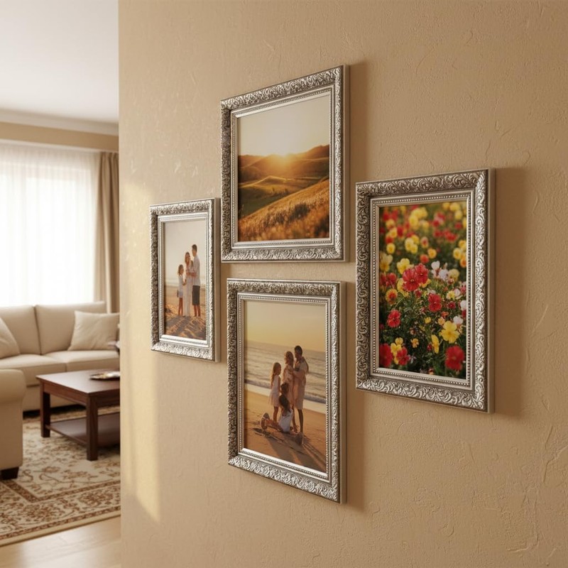 VictoR 8x10 Picture Frame Rubens Black Silver - Picture Frames