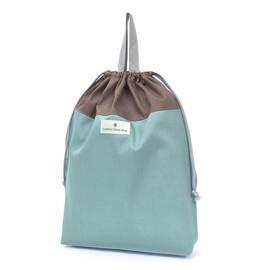 Colorful Candy Style Drawstring Bag, Large, Gymnastics Clothes Bag, Matte Solid, Matte Turquoise, for Boys, Elementary School, Changing Bag, N3387100