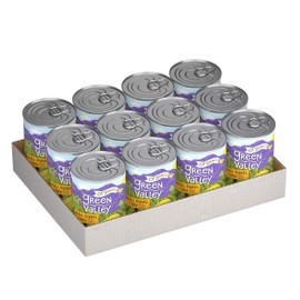 Green Valley Organics Whole Kernel Corn | Certified Organic | Non-GMO Project Verified | 100% Supersweet Variety Corn | Deliciously Sweet | 15 ounce can (Pack of 12)