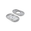 Speedmaster PCE104.1010.01 15" x 2" Oval Plain Polished Aluminum Air