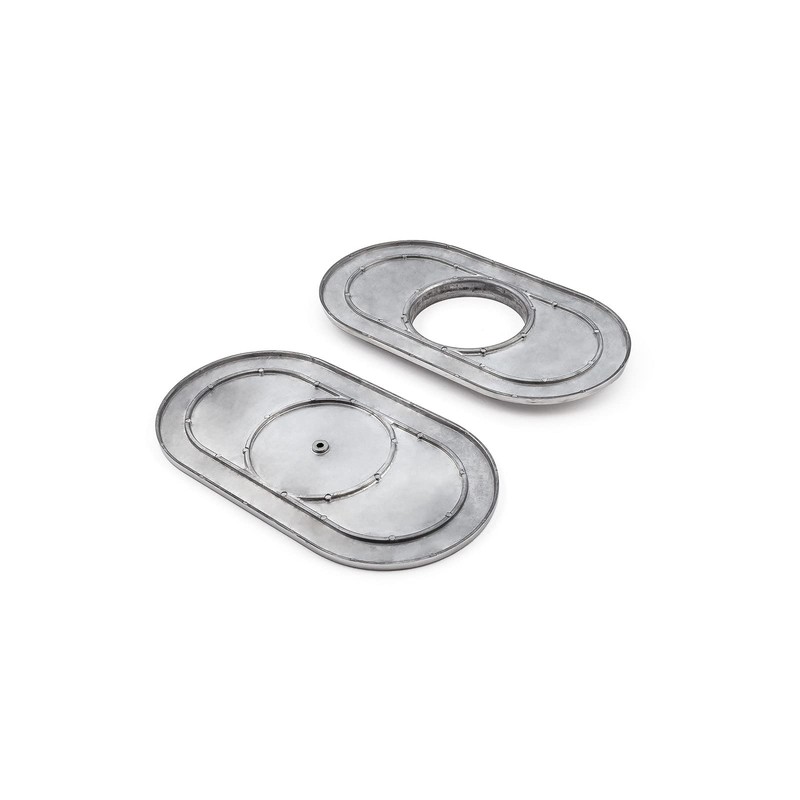 Speedmaster PCE104.1010.01 15" x 2" Oval Plain Polished Aluminum Air