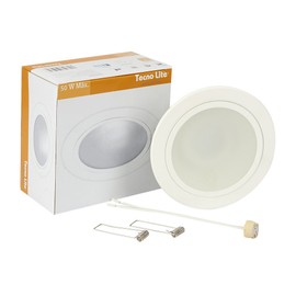 Tecnolite - Lámpara Downlight Empotrable, Potencia Máx. 6 W, Base GX5.3, Foco MR16 no incluido