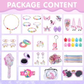 Raveparty Unicorn Advent Calendar 2024, Girls Advent Calendar, Christmas Advent Calendar 2024 Girls with 24 Days Countdown Unicorn Accessories for Girl Advent Calendar 2024 (Pink)