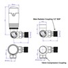 Thermostatic Radiator Valve Chrome Corner TRV – Style (Chrome)