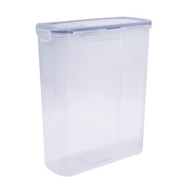 Lock & Lock HPL714F Rectangular Storage Container with Flip Top Lid - Clear/Blue, 4.3 L