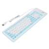 Foldable Silicone Keyboard 103 Keys USB Wired Silicon Foldable Waterproof