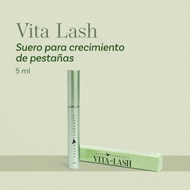 GREEN ECOBEAUTY - Suero Para Crecimiento De Pestañas y Cejas Vita Lash con Colágeno, Biotina, Pantenol, Vitamina e y Aloe Vera | Más largas, fuertes y voluminosas desde el día 15 (5 ml)