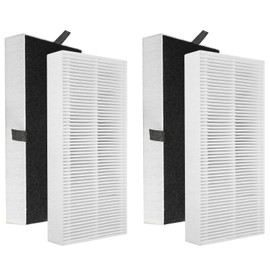 Gazeer 4 Pack True HEPA Filter Replacement for Honeywell U Filter (HRF201B) fit Honeywell HHT270W, HHT290 Series Air Cleaner,and Compatible with Febreze FRF102B Air Purifier Filters