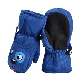 Volumoon Children's Winter Gloves, Warm Thick Children's Gloves, Thermal Ski Gloves, Waterproof Ski Mittens, Mittens, Warm Gloves, for 3-6 Years, Children, Boys, Girls, Outdoor