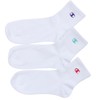 Champion CWSCY203 Women's Socks, Plain Socks, 3-Pair Set, Non-Pile, color