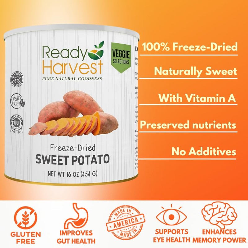 Ready Harvest Freeze-Dried Sweet Potatoes | Camper Must-Haves Camping Essentials