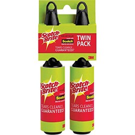 Scotch-Brite Mini Lint Roller, White, 2 Rollers Total
