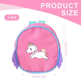 NHQZ Mini-Puppen-Rucksack,Mini Rucksack,Einhorn Tasche,Mini Puppen Zubehör,Niedliche Reißverschluss-Puppen-Rucksäcke,Spielzeug,Niedlich,1PCS