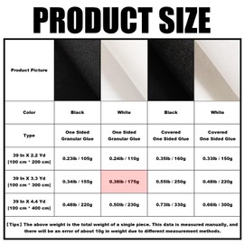 Fusible Interfacing Fabric White Non Woven One Sided Granular Glue Iron on Interfacing Iron on Fabric Nonwoven Interfacing Interfacing for Sewing Iron on Thin and Light Weight（100 cm * 300 cm）