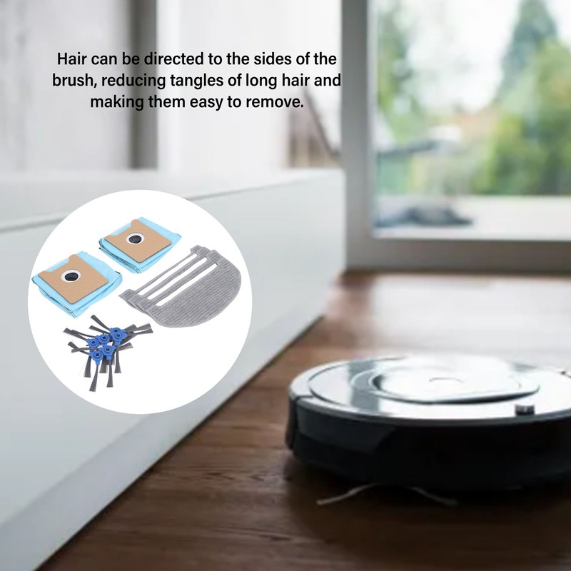 Sweeper Accessories Side Brush Sweeper Rag Cleaner Dust Bag Set