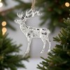 The Bridge Collection Silver Deer Ornament - Buck with Antlers