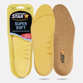 Plantillas Super Soft Extra Suaves para Pies Delicados: Confort y Soporte para Artritis y Fascitis Plantar, Tallas 27-28
