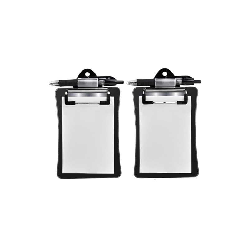 Clipco Mini Clipboard with Magnetic Back Includes Paper Pad and