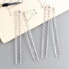 2 Pcs 30cm Geometric Folding Ruler School Stationery Folding Ruler