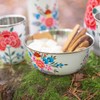 1x Cotton Pansy 14.5cm Hand-Painted Picnic Snack Bowl - Reusable