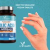 Folic Acid 400 mcg Tablets - 400 Vegan Vitamin B9