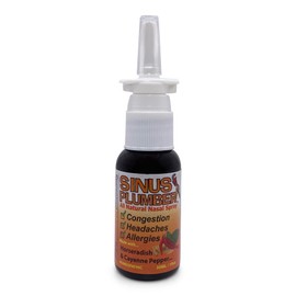 Sinus Plumber Pepper Nasal Spray, Allergy and Sinus Relief, Congestion, Headaches, 1 fl oz