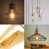 LED Dimmable Edison Light Bulbs 4W, 2200K-2400K Warm White (Amber