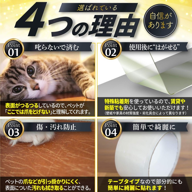 Hamdelhi Removable Protective Tape, 3.9 ft (10 m) x 2.5