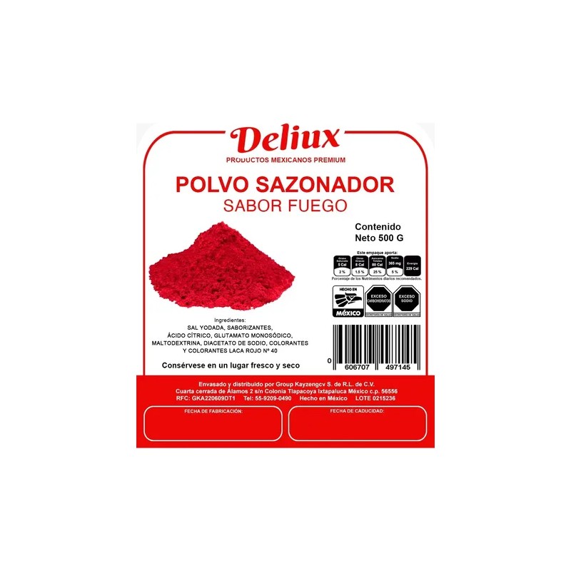 Takis Fuego Polvo Sazonador 500 Gr Premium