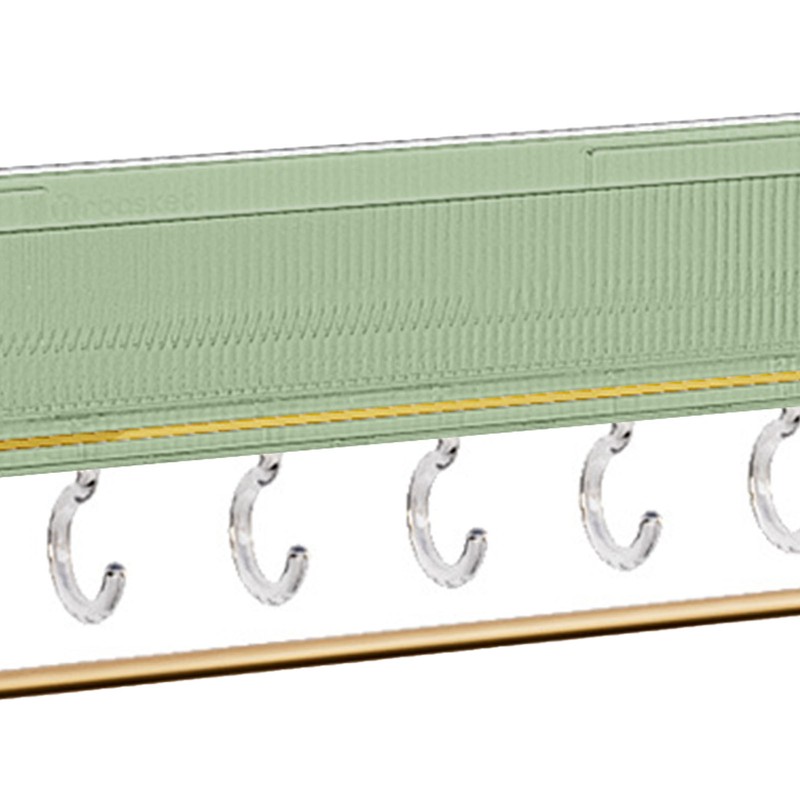 Bathroom Shelf Drill Free Alumimum Strong Load Bearing Wall Mounted