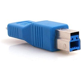 System-S USB 3.0 Adapter Type B Male to Micro B Male in Blue
