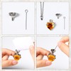 3 Pieces Cremation Urn Necklace for Ashes Keepsake Cremation Jewelry