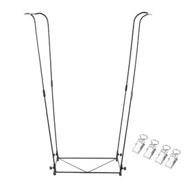 Viterlight Trash Bag Holder, Metal Garbage Bag Holder, 30-45 Gallon Portable Trash Bag Holder Stand, Multi-use Leaf Bag Holder for Yard, Camping, Party, Wedding