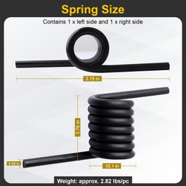 Heavy-Duty Trailer Ramp Spring Trailer Heavy Duty Coil Springs 2000 Lbs Trailer Coil Springs Left & Right Side RS16933LH RS16933RH （1 Pair ）